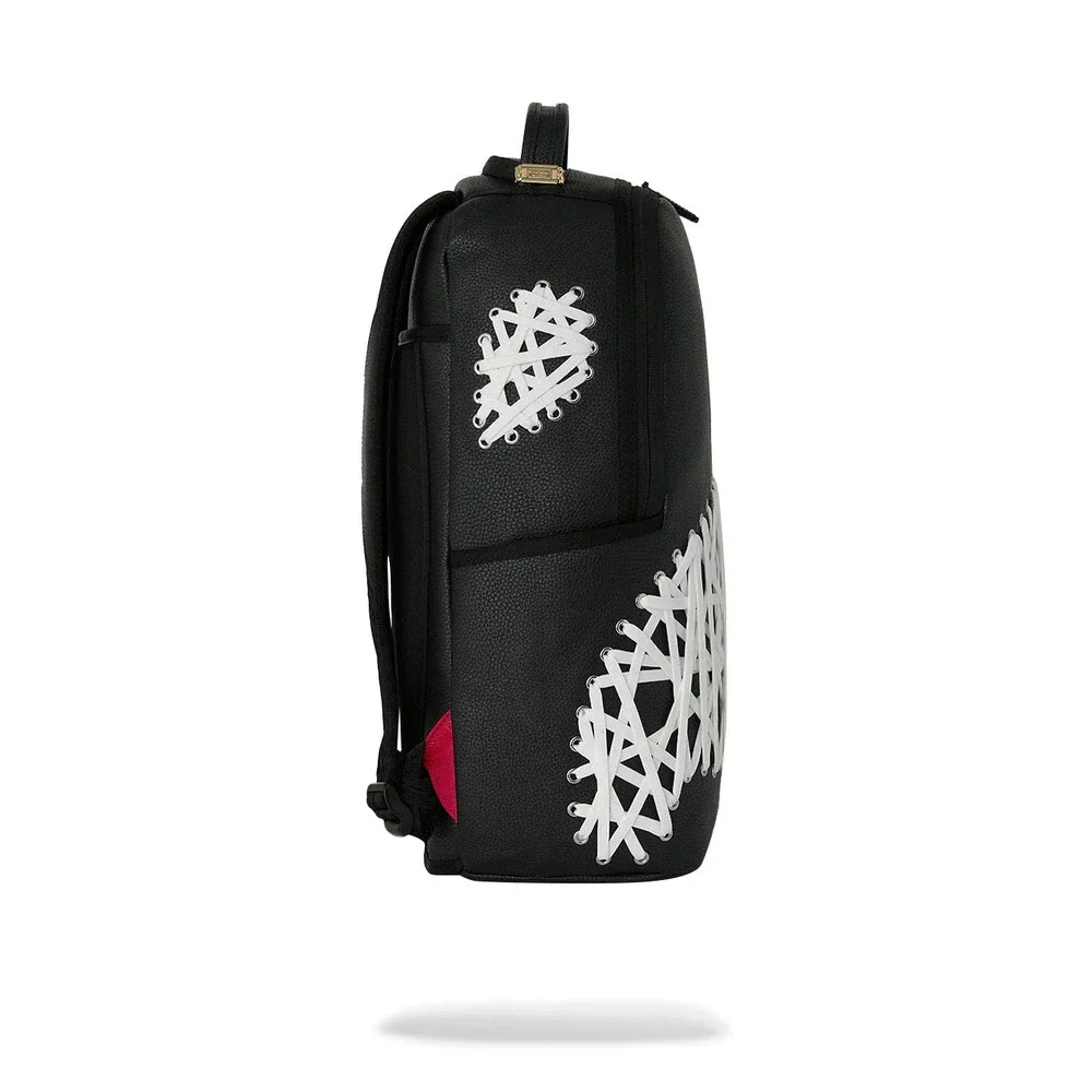 Sprayground Lace Maze Backpack Unisex Black Laptop Sleeve Top Handle Bag SPR290